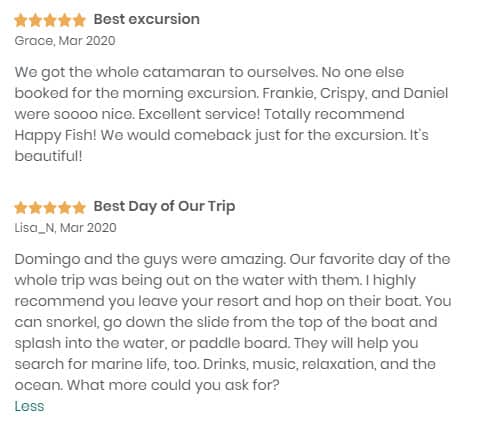 Happy Fish Catamarans - Reviews
