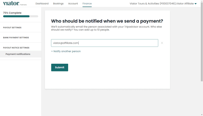 payout details step 4