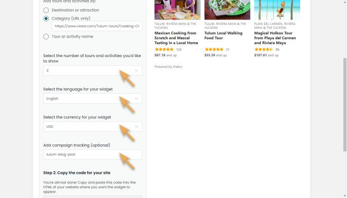 widget builder-category-customize