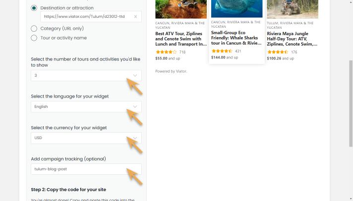 widget builder-destination-customize