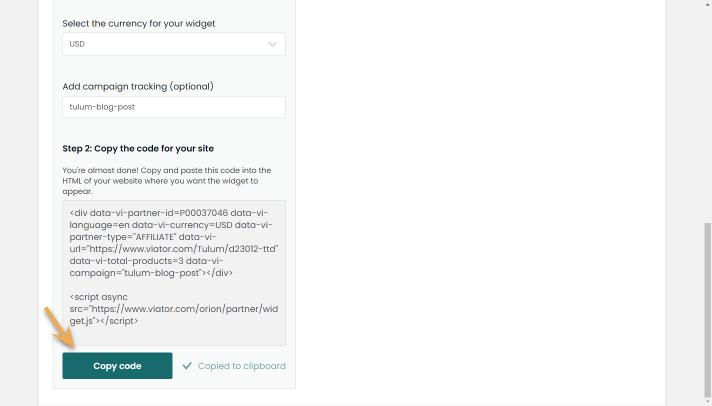 widget builder-destination-copy code
